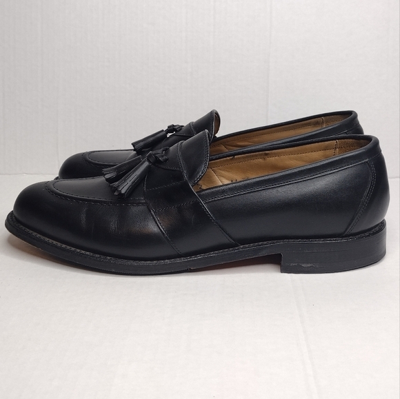 FootJoy Classics Men\'s Black Leather Office Business Tassel Slip On Loafers main image 10